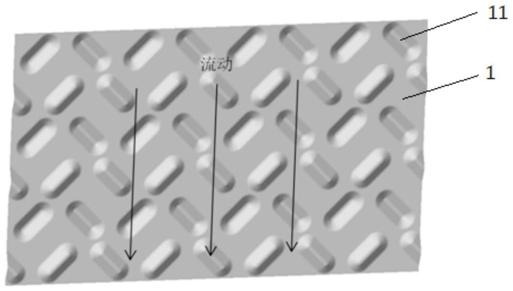 A symmetrical bubbling plate heat transfer element