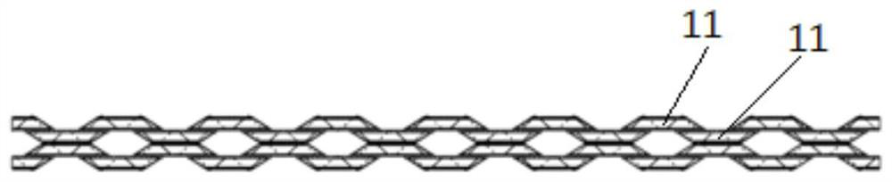 A symmetrical bubbling plate heat transfer element