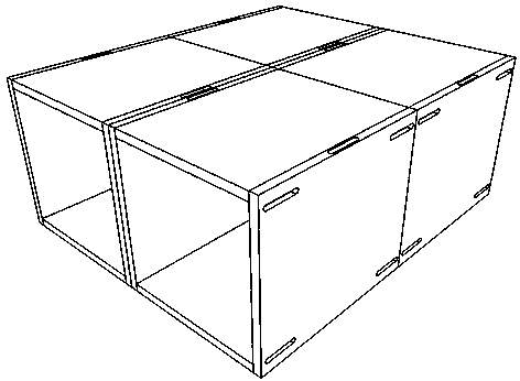 Quick self-disassembled and assembled snap joint type furniture connector and assembling method