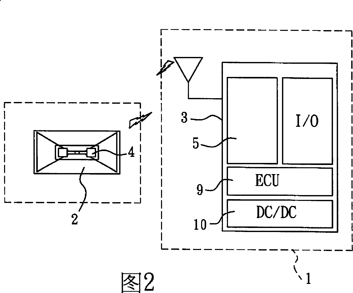 Induction type locomotive lock