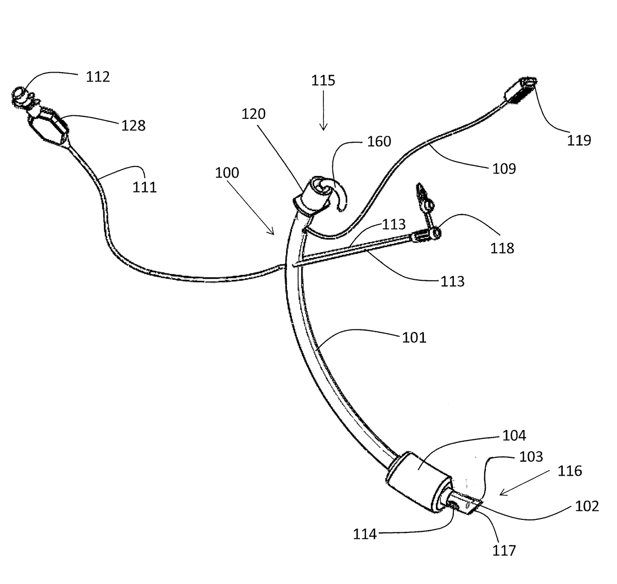 Endotracheal tube with visualization capabilities and a laryngeal mask