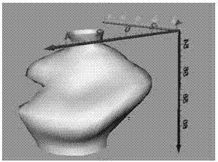 Method and device for detecting three-dimensional structure of underground cavity