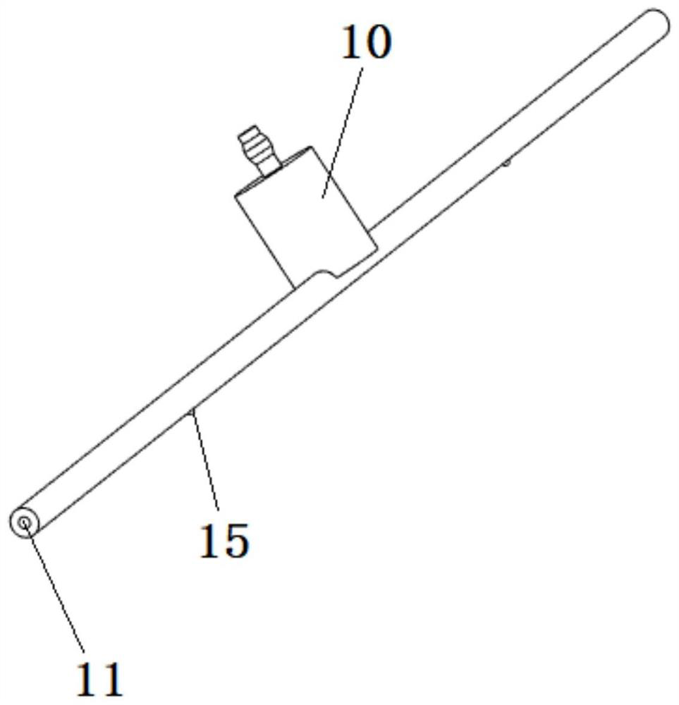 An industrial textile product conveying device