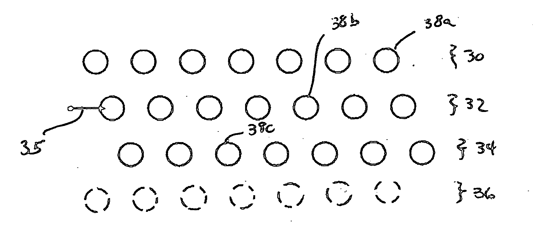 Data storage device with bit patterned media with staggered islands