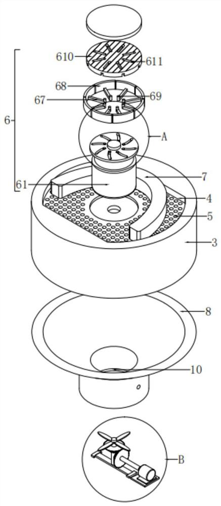 Oral clinical false tooth polishing device with dust removal and air suction structure