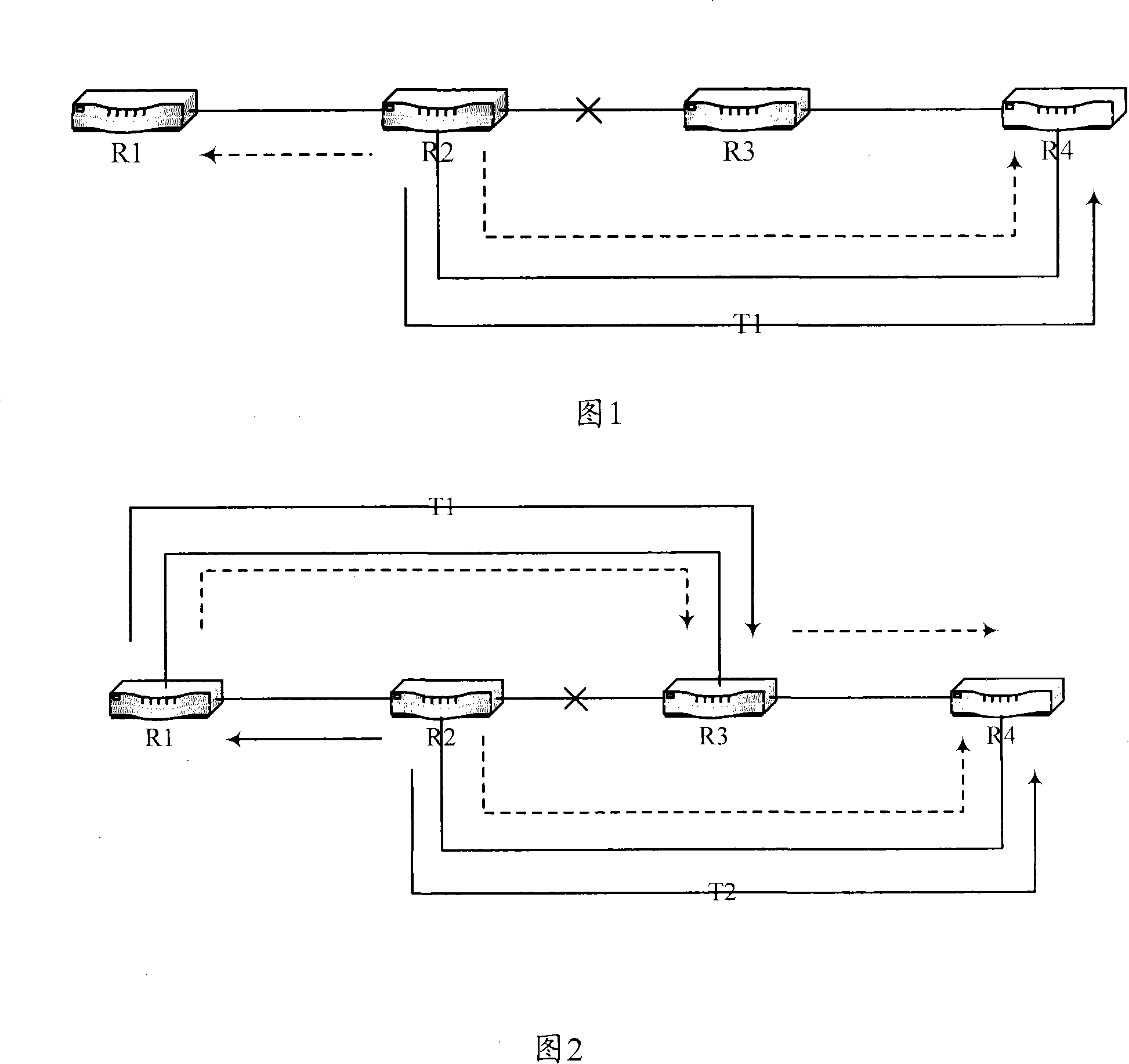 Fast rerouting method and label exchange router