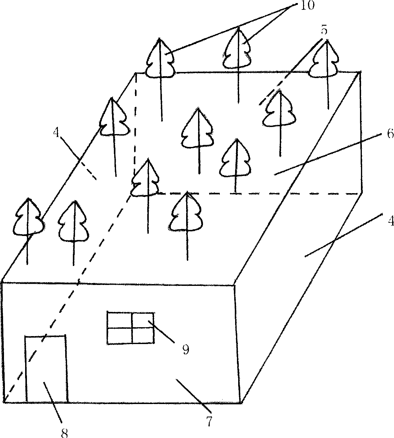 Scrap pit mushroom house