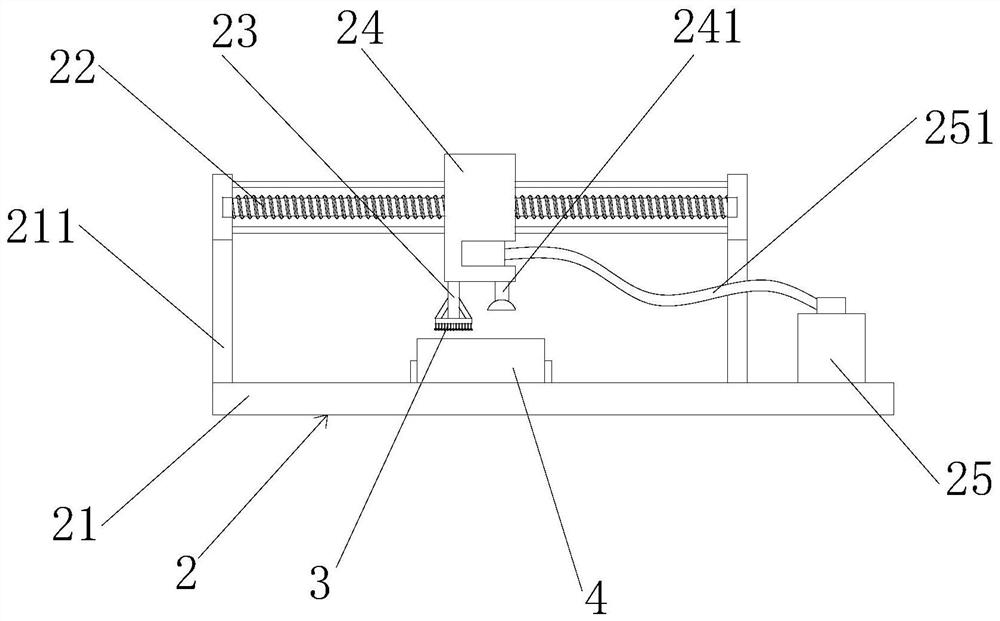 Painting device for surface of computer case