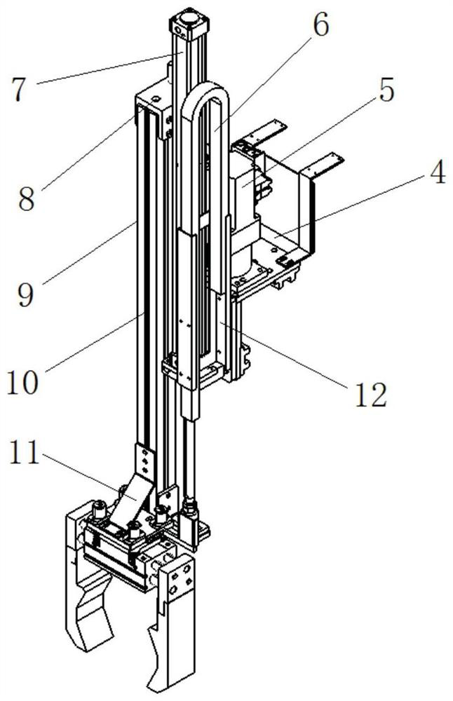 Manipulator pick-up structure of automatic transplanter