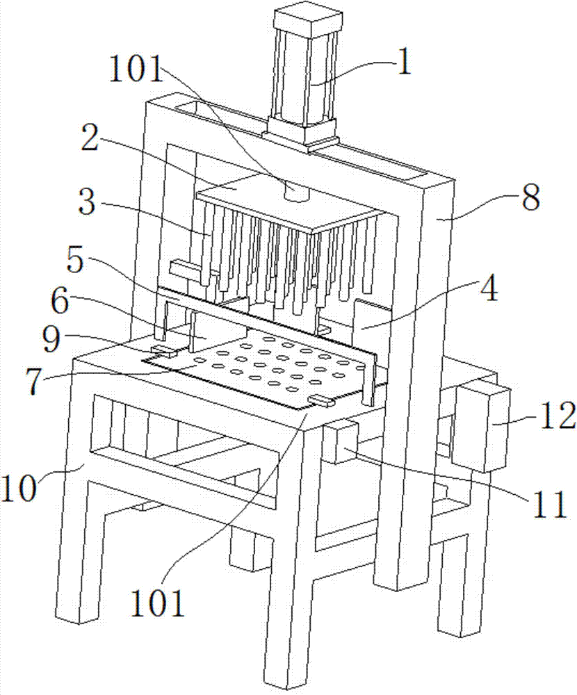 Pneumatic punching machine