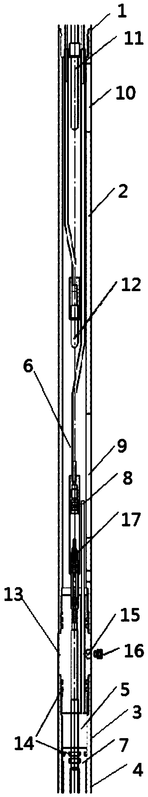 Jet type double water holding tracer logger