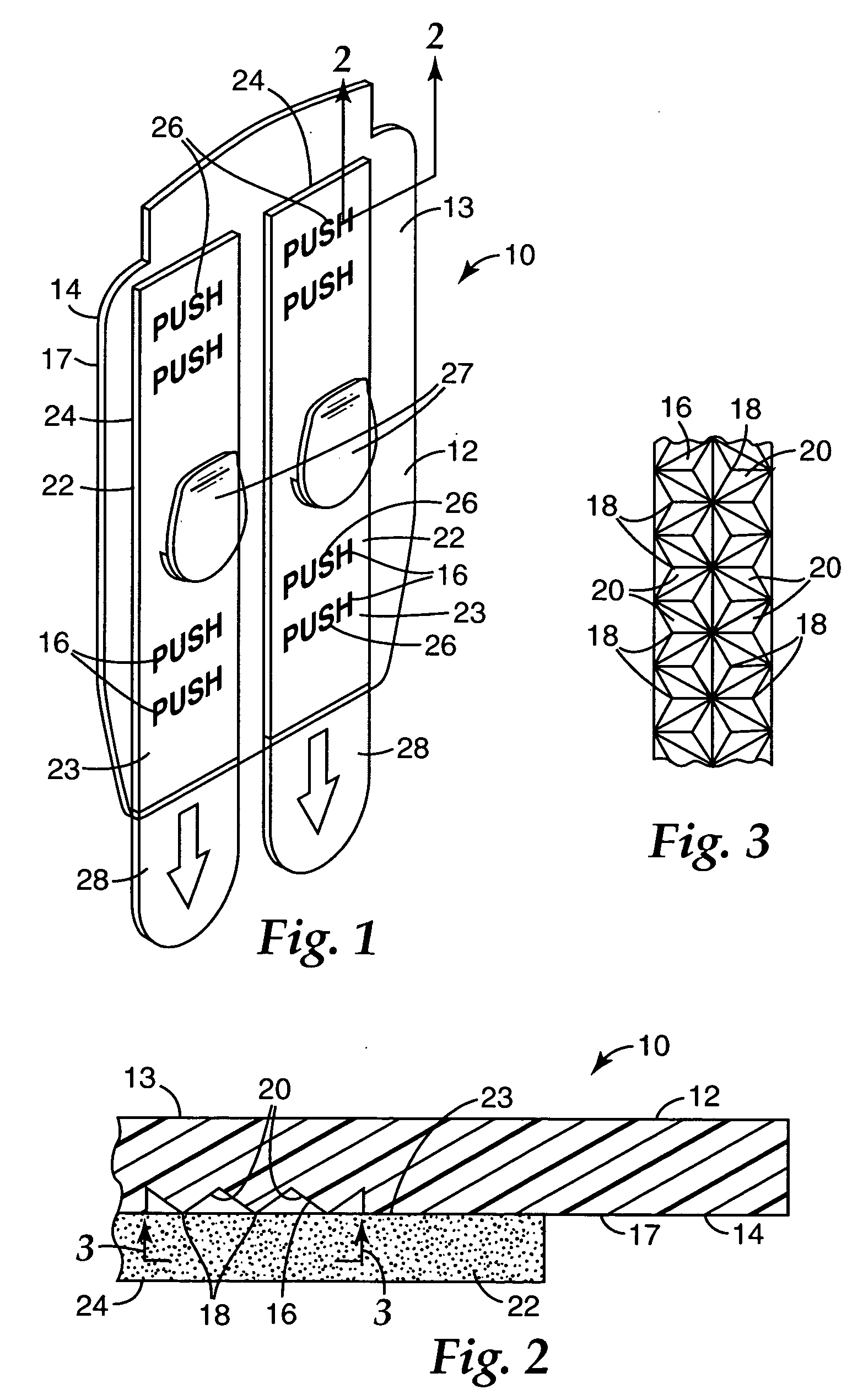 Pressure indicating structure