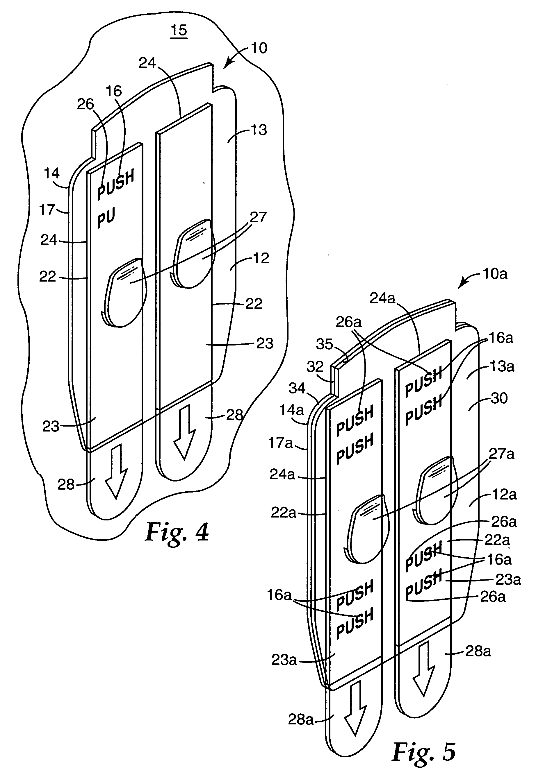 Pressure indicating structure