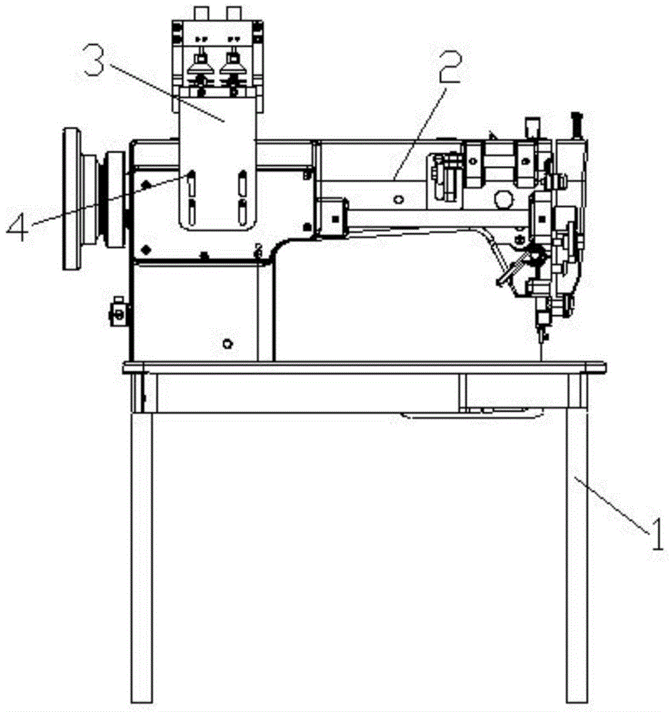 A sewing machine with a threader