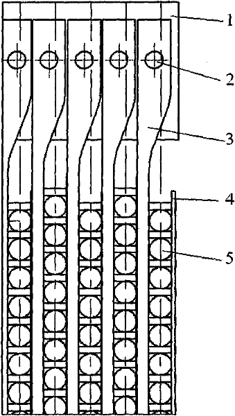 Support fixed structure of spiral heat exchange tube