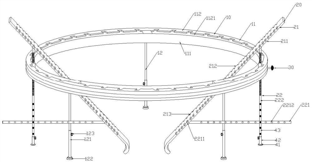 Annular traction device for perineal surgery