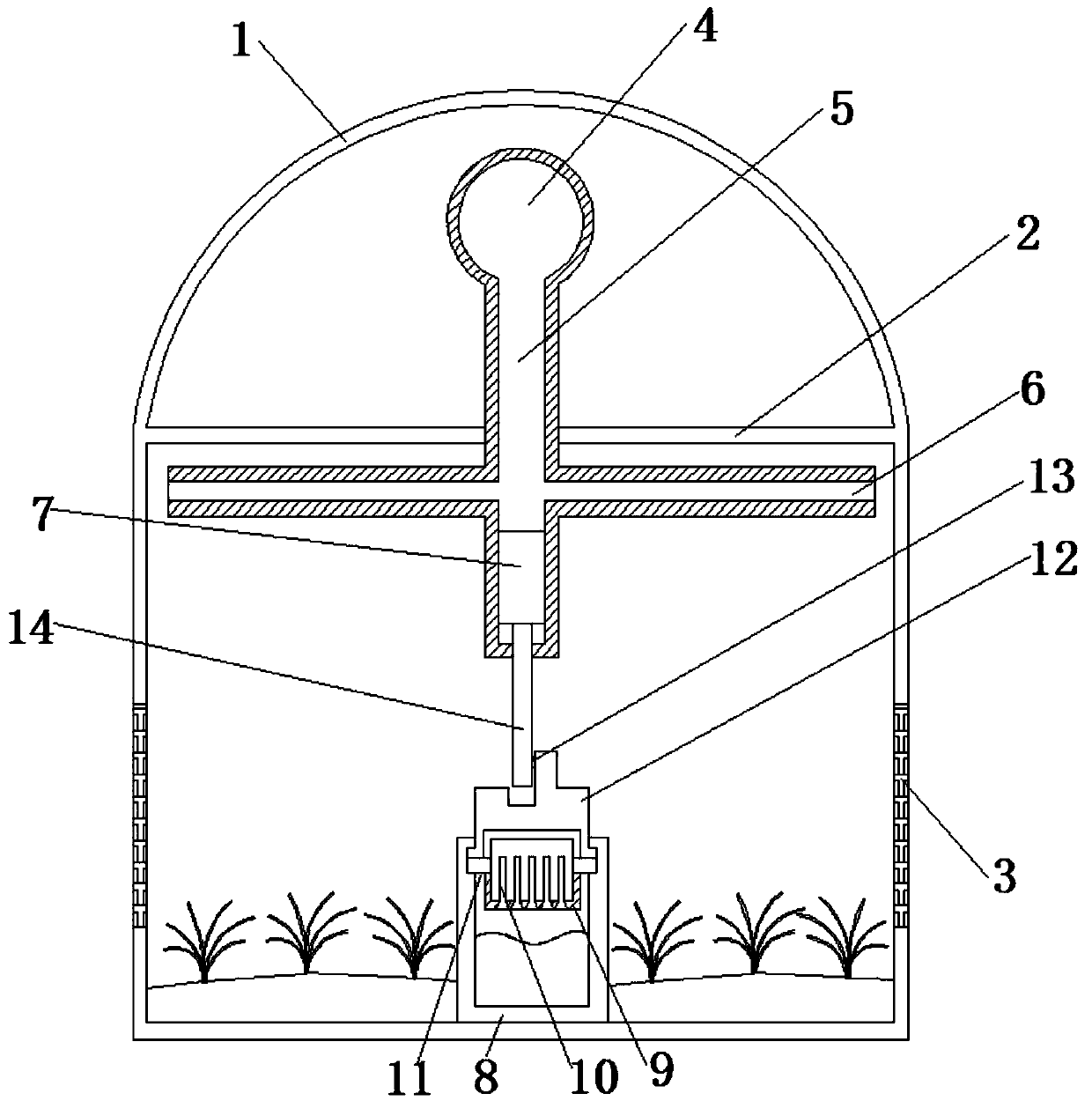 Agricultural greenhouse capable of precisely controlling temperature