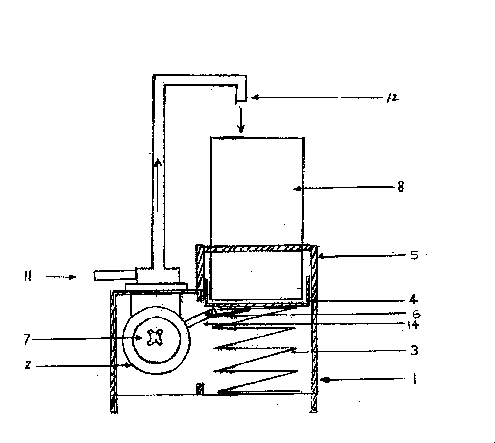 Gravity type liquid quantitative water supply automatic closing apparatus