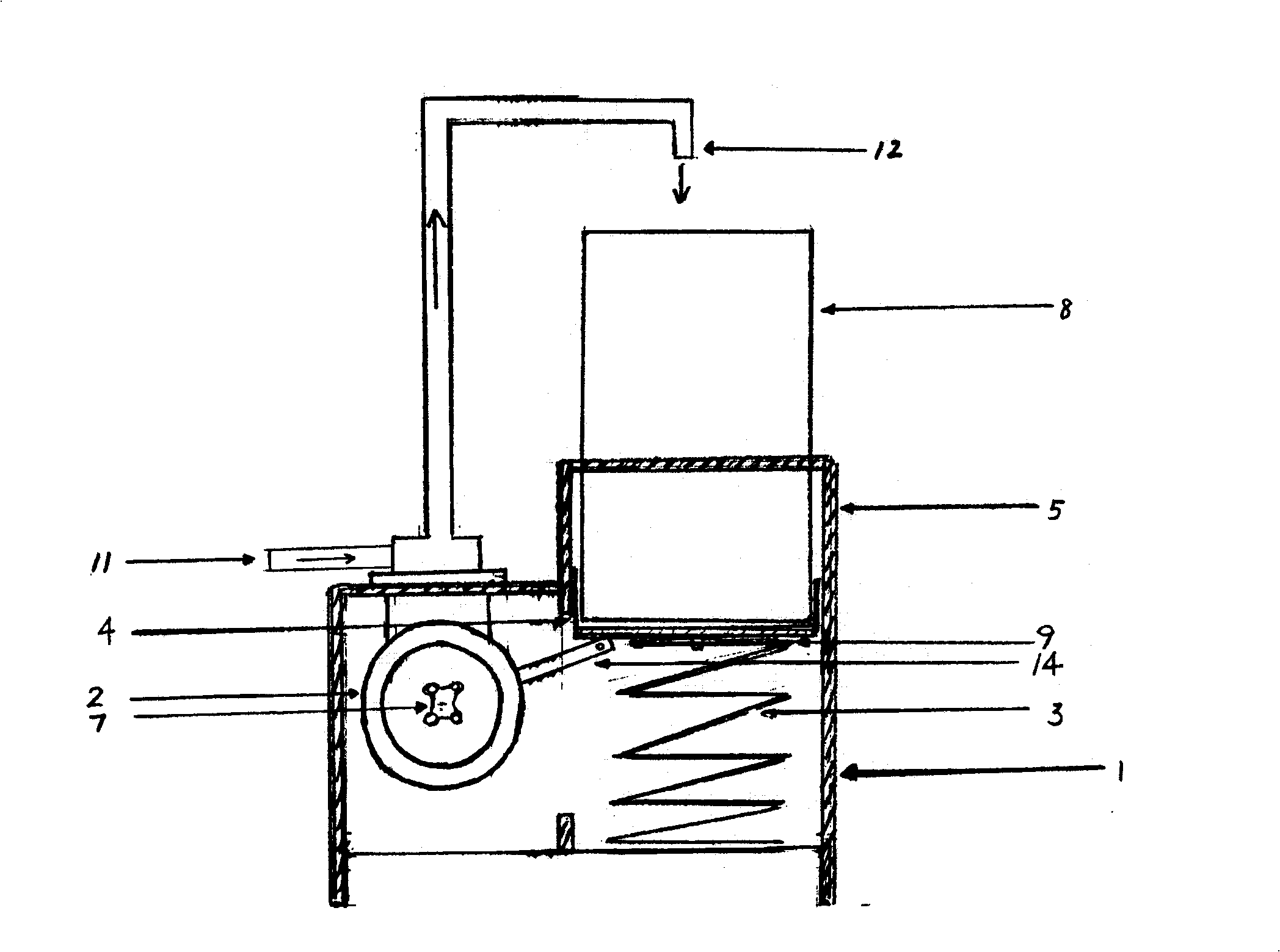 Gravity type liquid quantitative water supply automatic closing apparatus