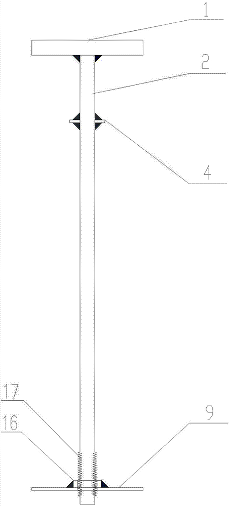 Device for fixing prefabricated beam bridge face water drain pipe