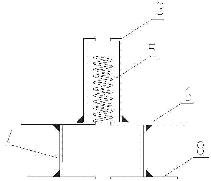 Device for fixing prefabricated beam bridge face water drain pipe