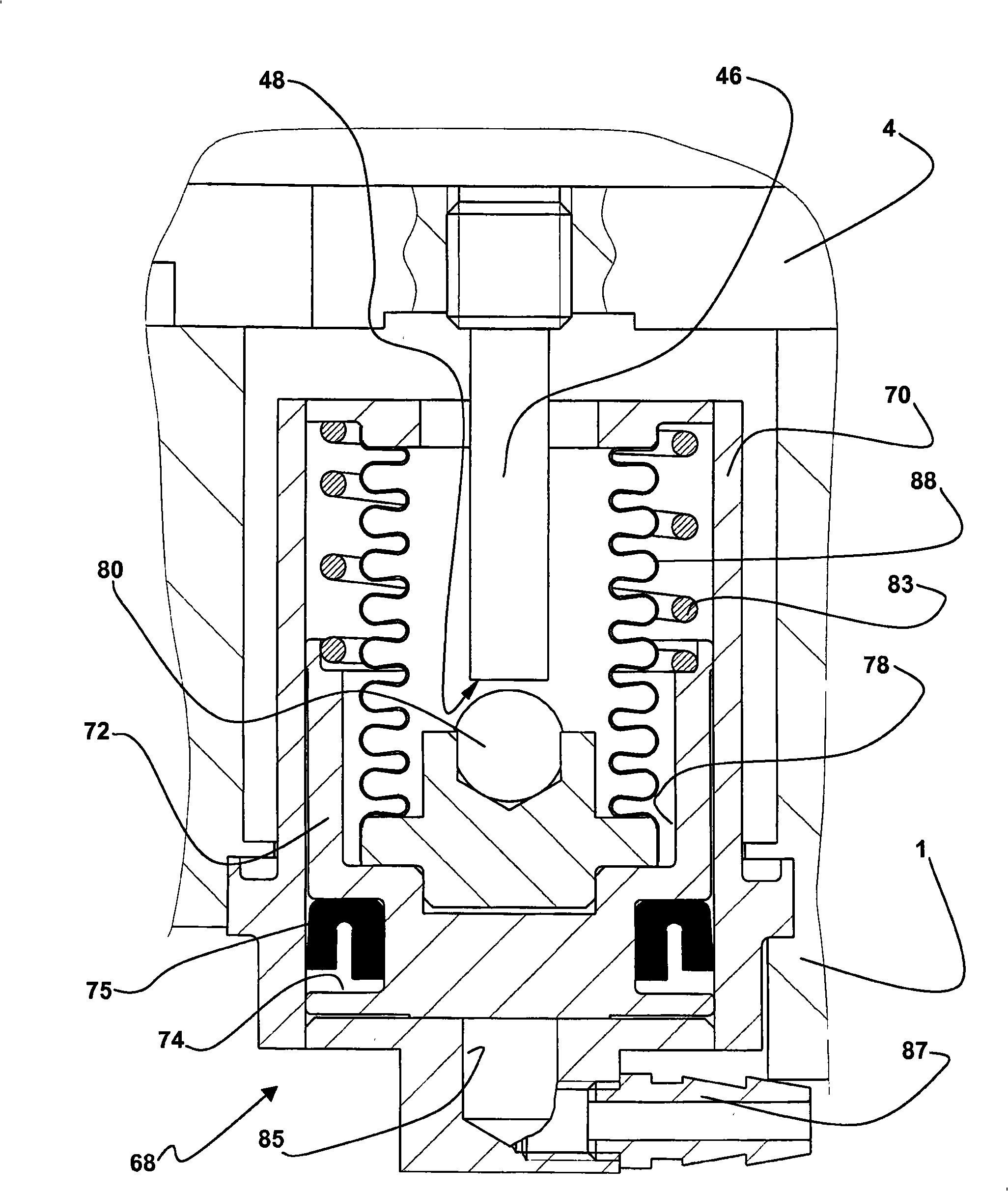 Head for checking linear dimensions of mechanical pieces