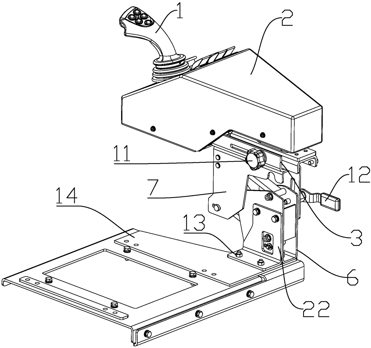 Adjusting support, eight-direction adjusting mechanism and engineering van