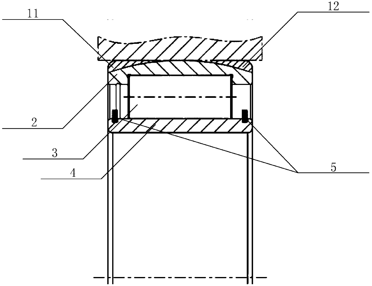 Aligning roller bearing and bearing assembling