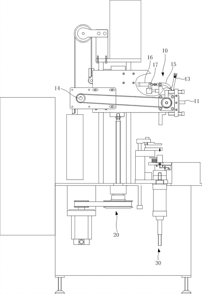 A strip type paste automatic mold insertion packaging machine