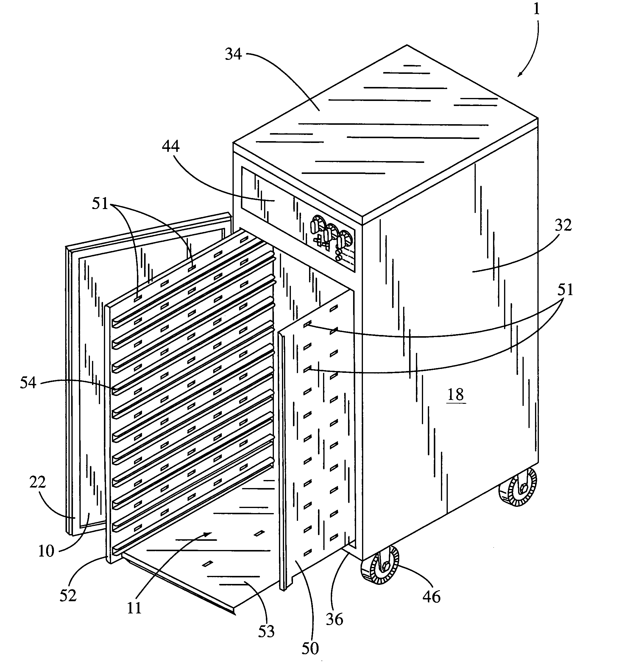 Food cooking and heating apparatus