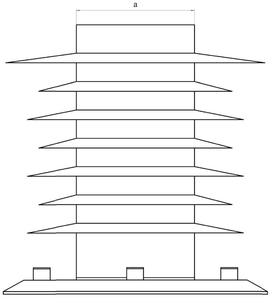 Resistance and noise reduction type insulator and high-speed train pantograph with same