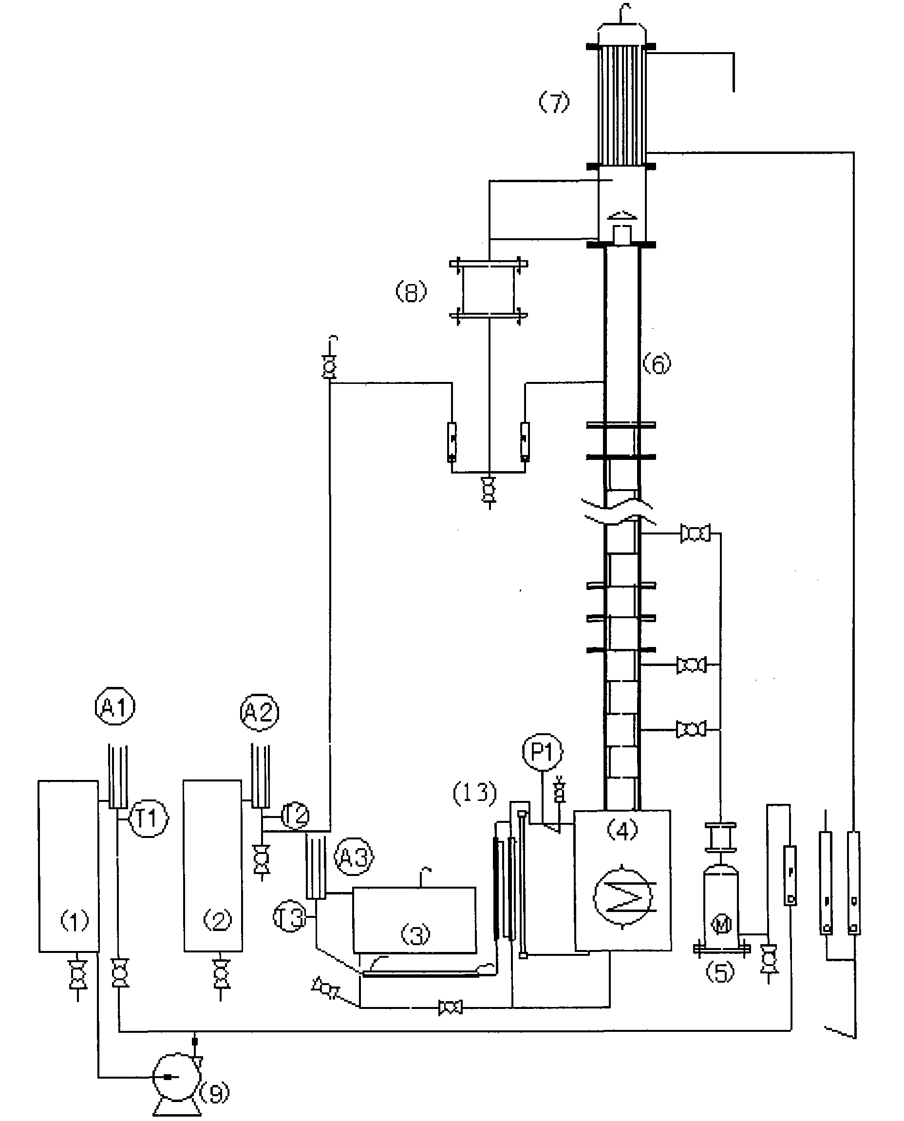 On-line rectification product concentration detecting device