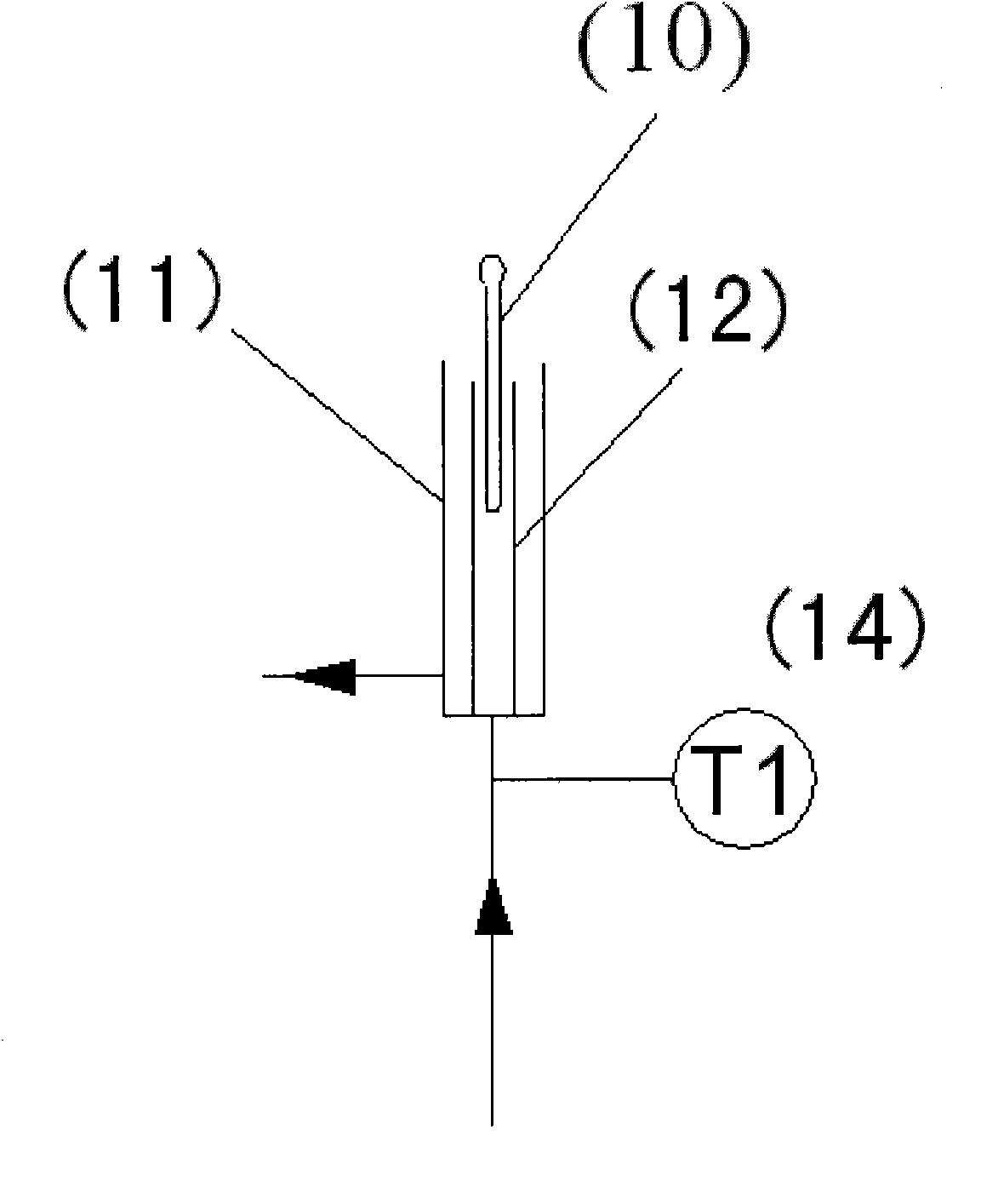 On-line rectification product concentration detecting device