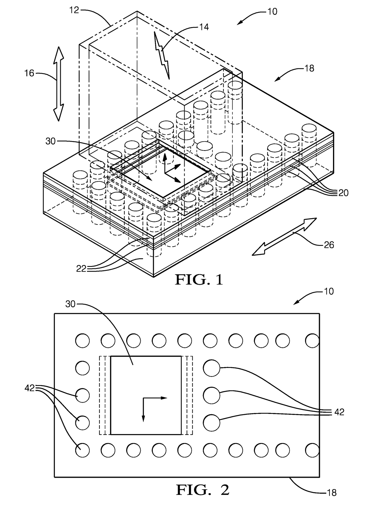 Radar assembly with ultra wide band waveguide to substrate integrated waveguide transition