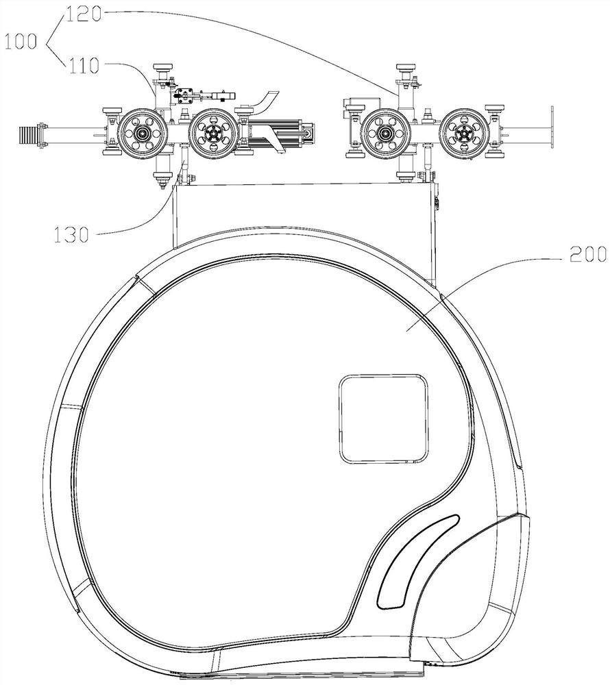 A micro-rail vehicle system and a platform with anti-shake function