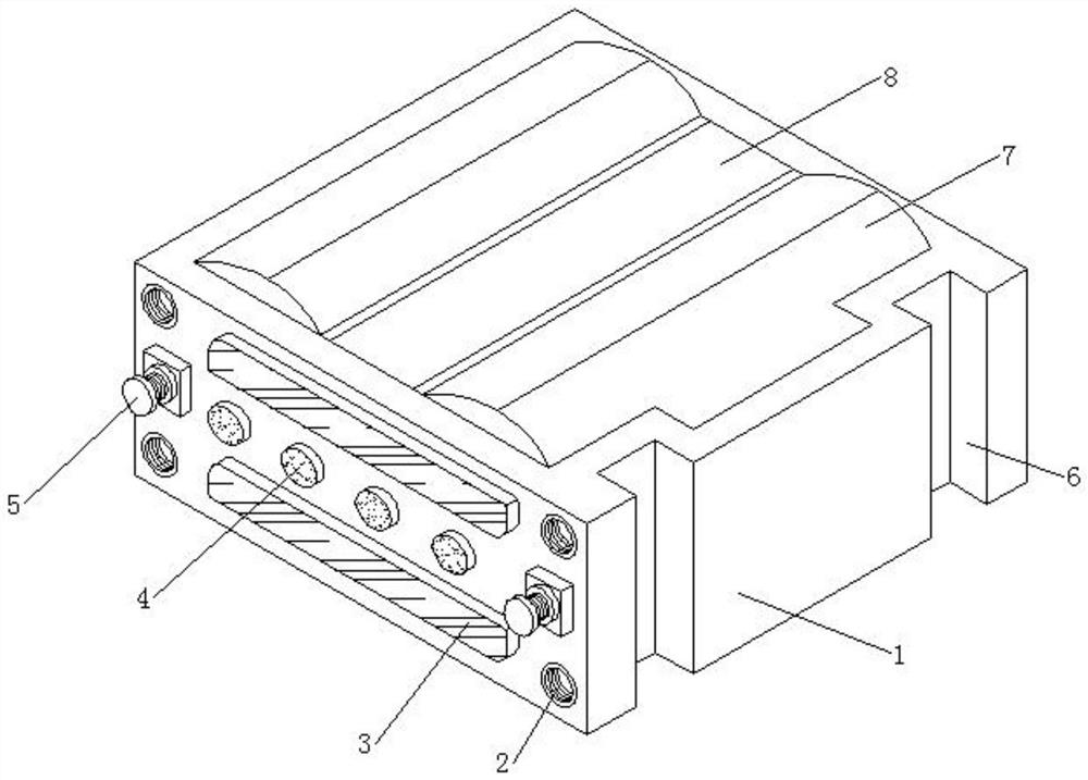 A protective device for protecting a floating platform on the sea