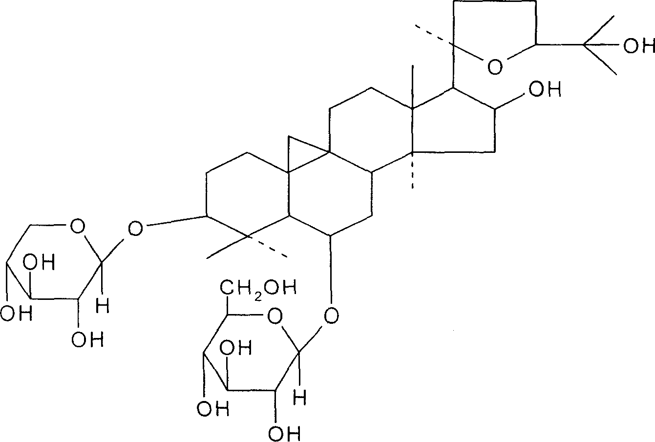 Method for preparing purity astragaloside