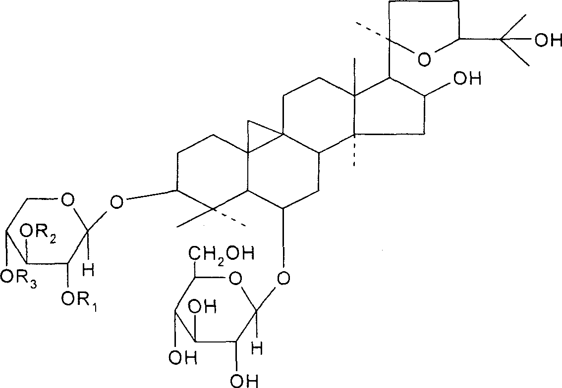 Method for preparing purity astragaloside