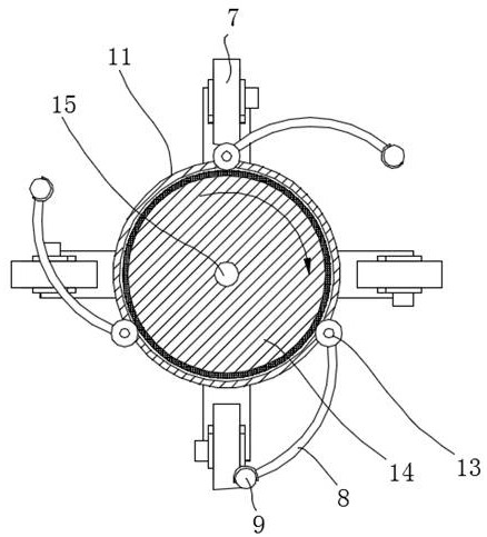 Metal pipe fitting polishing device