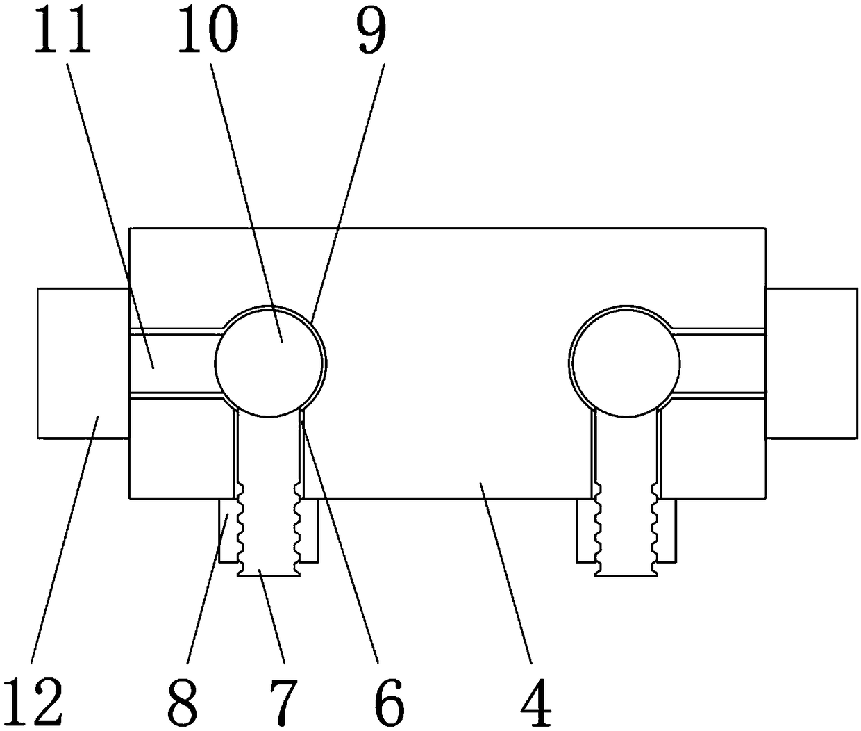 Fixing device for computer communication engineering cables