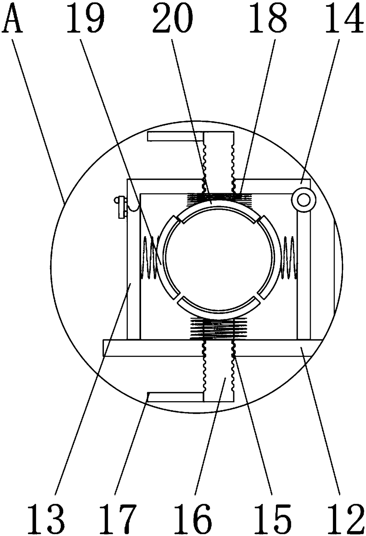 Fixing device for computer communication engineering cables