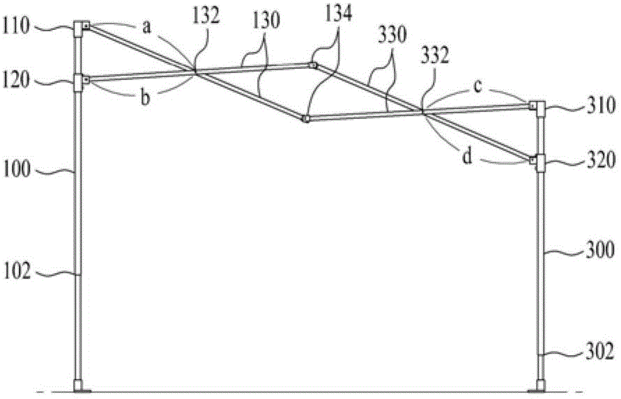 Canopy frame and tent using the same