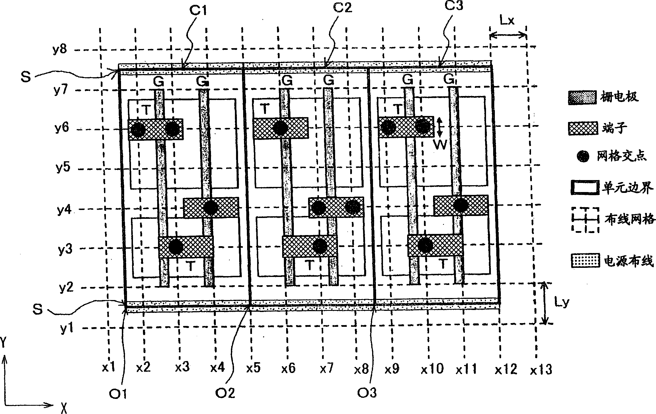 Cell, standard cell, standard cell library, a placement method using standard cell, and a semiconductor integrated circuit