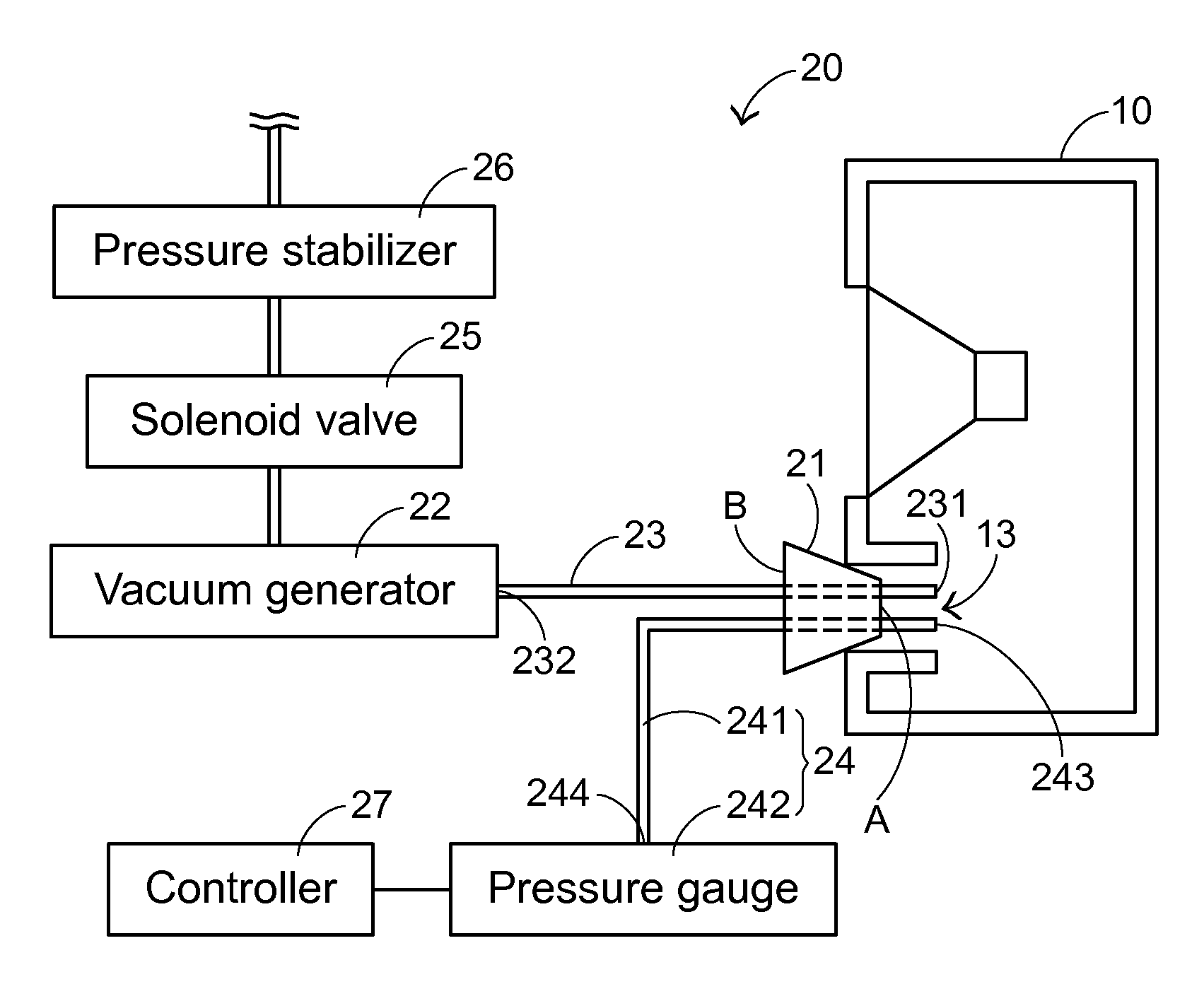 Open type speaker leak test system and method