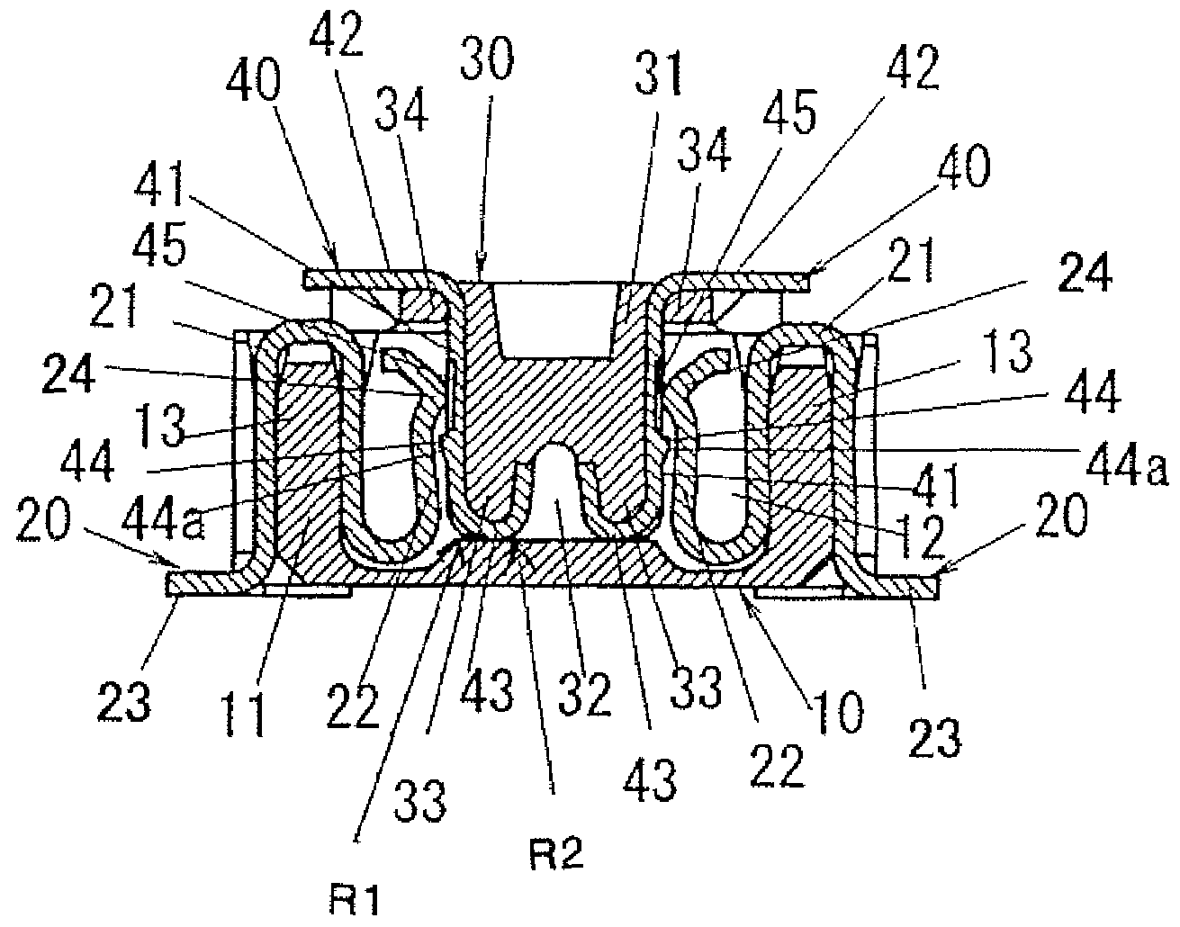 Connector for electrically connecting electronic components