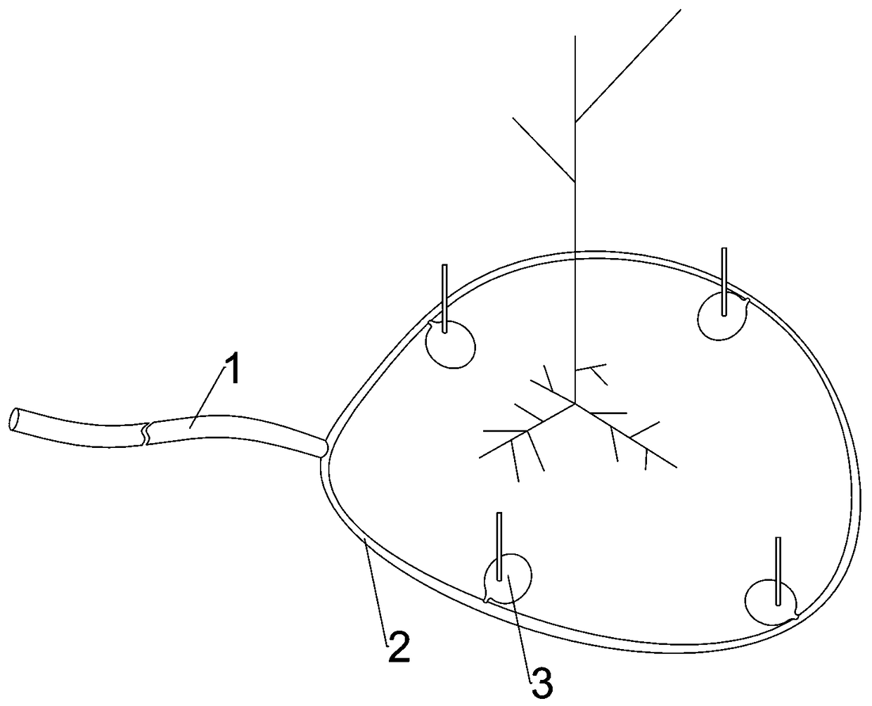 Plant root system and ventilation sand bag infiltrating irrigation system