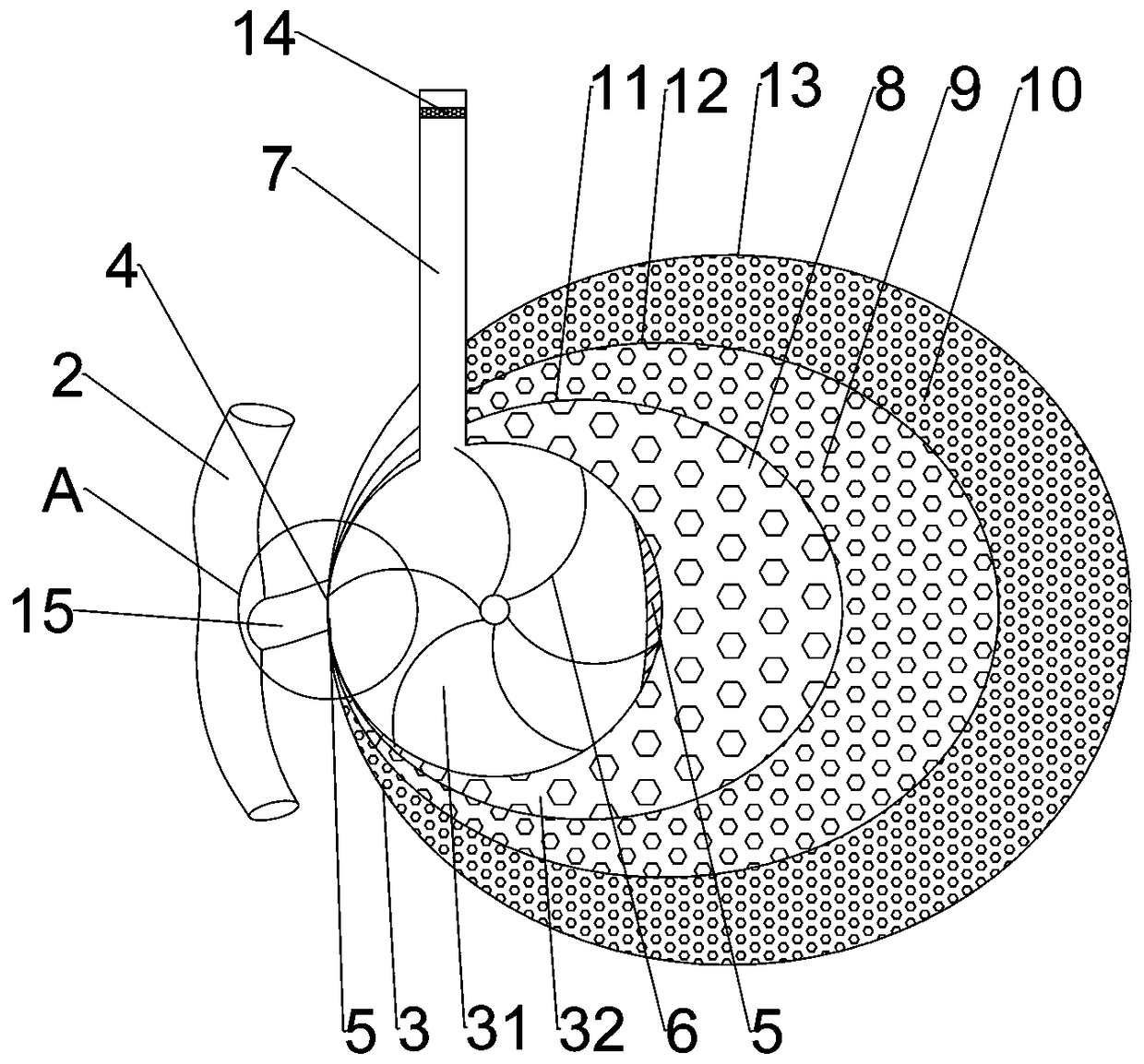 Plant root system and ventilation sand bag infiltrating irrigation system