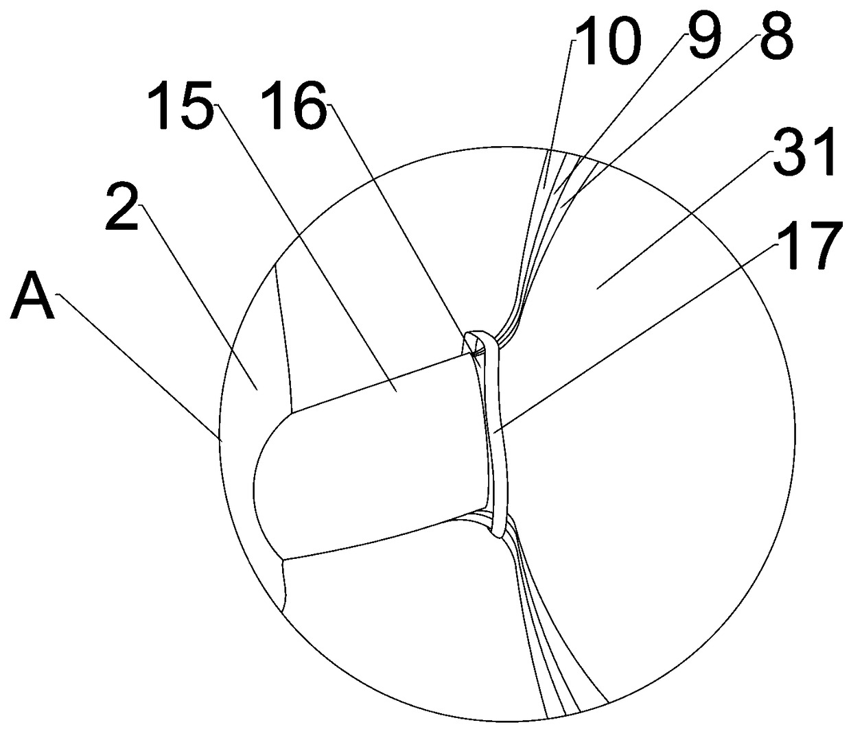 Plant root system and ventilation sand bag infiltrating irrigation system