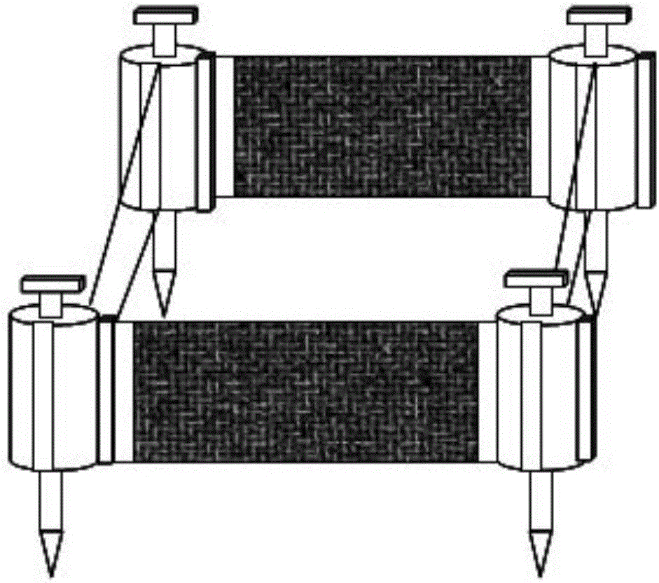 Light and convenient combined type sand-protecting barrier used for fixing shifting sand