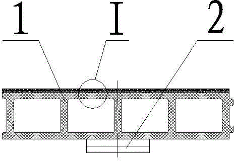 Bonding type antiskid road and bridge panel made of glass fiber reinforced plastics